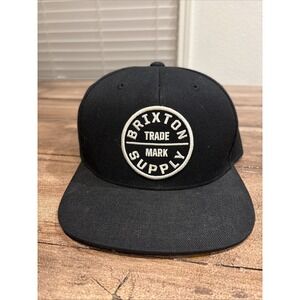 Brixton MFG Company Hat Spellout SnapBack Skateboarding Cap